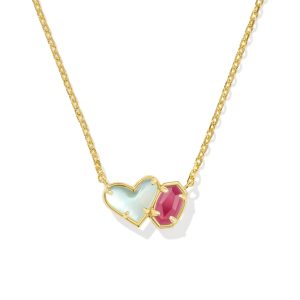 Ari Heart and Emilie Short Pendant Necklace