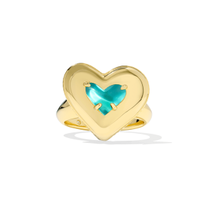 Ari Puffy Heart Cocktail Ring