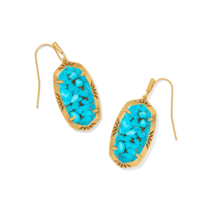 Dani Etch Frame Drop Earrings