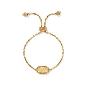 Elaina Etch Frame Delicate Chain Bracelet