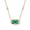 Elisa Lattice Frame Short Pendant Necklace
