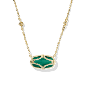 Elisa Lattice Frame Short Pendant Necklace