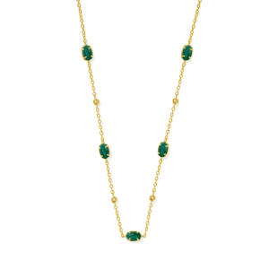 Emilie Five Stone Strand Necklace