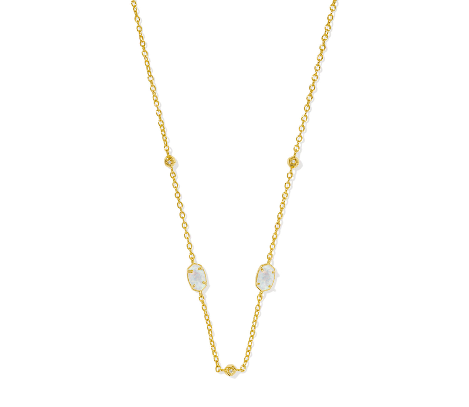 Emilie Two Stone Strand Necklace