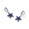 Cassidy Silver Enamel Huggie Earrings