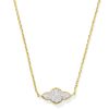 Abbie 14k Yellow Gold Pave Pendant Necklace