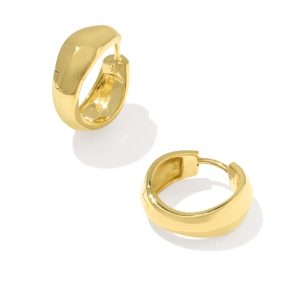 Alani 18k Gold Vermeil Metal Huggie Earrings