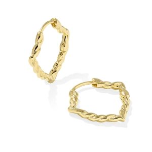 Alex Twist 18k Gold Vermeil Huggie Earrings