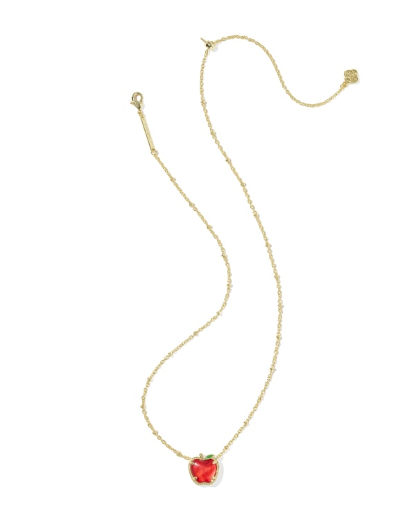 Apple Gold Short Pendant Necklace - alternate view