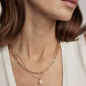 Ashton Gold Multi Strand Necklace - alternate view