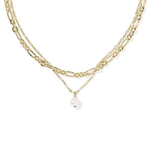 Ashton Gold Multi Strand Necklace