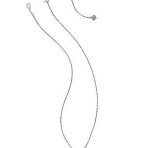 Beau Letter U Pendant Necklace in Vintage Silver - alternate view