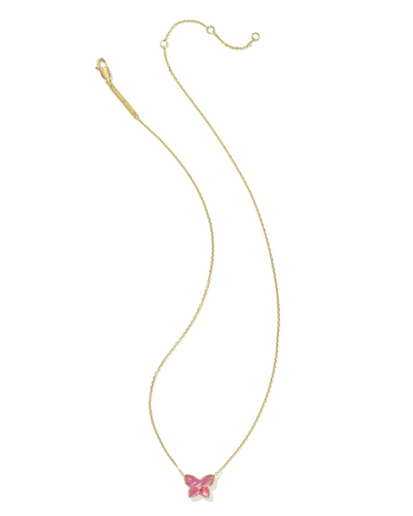 Brinley 18k Gold Vermeil Butterfly Stone Necklace - alternate view
