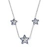 Cassidy Silver Enamel Frame Strand Necklace
