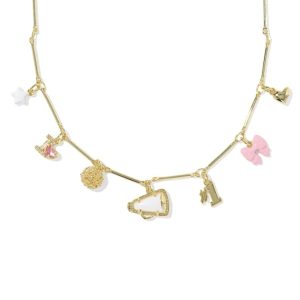 Cheer Gold Charm Necklace