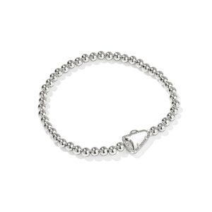 Cheer Silver Stretch Bracelet