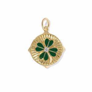 Clover 18k Gold Vermeil Charm