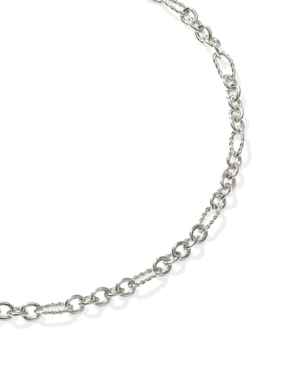 Colin Oxidized Sterling Silver Chain Bracelet - view 2