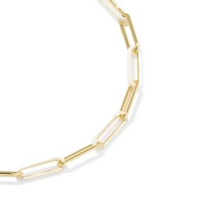 Courtney Gold Enamel Link and Chain Bracelet - view 2