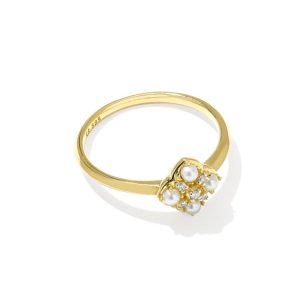 Dira Luxe 14k Yellow Gold Band Ring