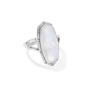 Dani 14k White Gold Cocktail Ring