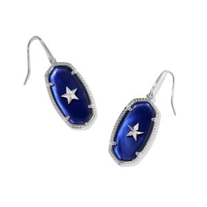 Dani Silver Star Drop Earrings