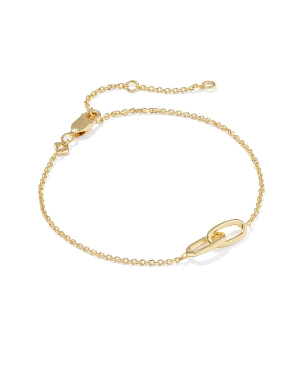 Danielle 18k Gold Vermeil Interlocking Bracelet