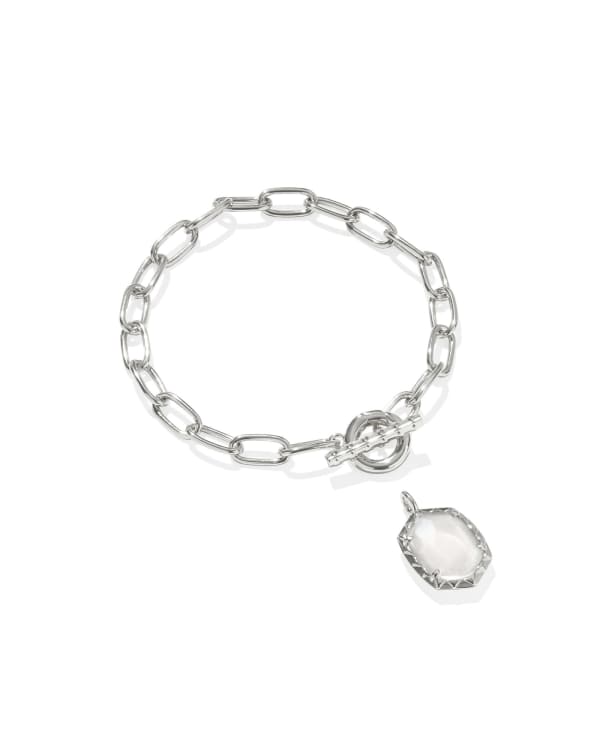 Daphne Convertible Silver Link and Chain Bracelet - view 2