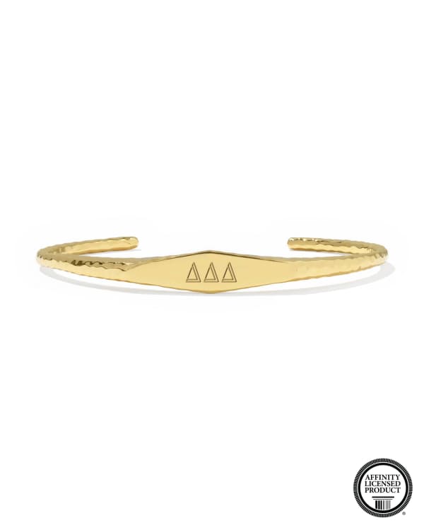 Delta Delta Delta 18k Yellow Gold Vermeil Davie Cuff Bracelet