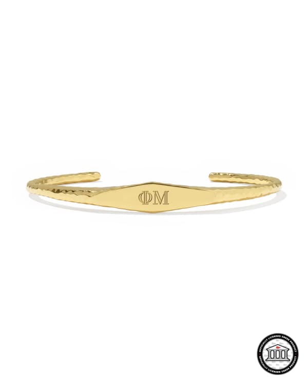Phi Mu 18k Yellow Gold Vermeil Davie Cuff Bracelet