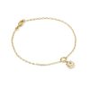 Davie 18k Gold Vermeil Stone Link and Chain Bracelet