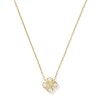 Dira Luxe 14k Yellow Gold Short Pendant Necklace