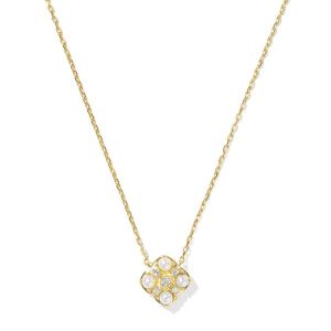 Dira Luxe 14k Yellow Gold Short Pendant Necklace