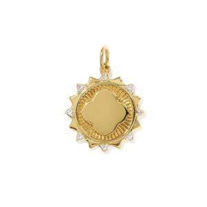 Dira Sun 18k Gold Vermeil Metal Charm