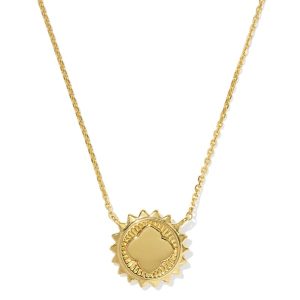 Dira Sun 18k Gold Vermeil Metal Short Pendant Necklace