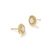 Dira Sun 18k Gold Vermeil Stone Stud Earrings