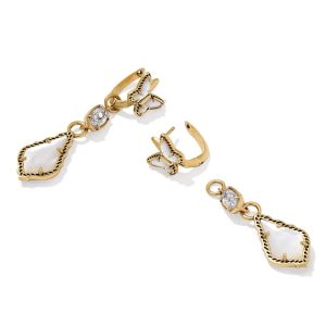 Dolly Parton x Kendra Scott Butterfly Vintage Gold Convertible Drop Earrings - view 2
