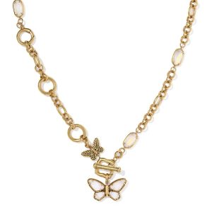 Dolly Parton x Kendra Scott Butterfly Vintage Gold Convertible Y Necklace