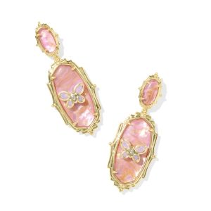 Dolly Parton x Kendra Scott Elle Butterfly Gold Statement Earrings