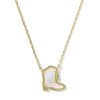 Drill Team Boot Gold Short Pendant Necklace