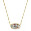Elisa USA Gold Short Pendant Necklace