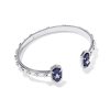 Elton Silver Star Cuff Bracelet