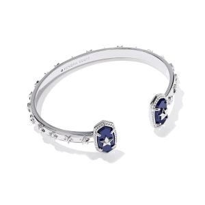 Elton Silver Star Cuff Bracelet