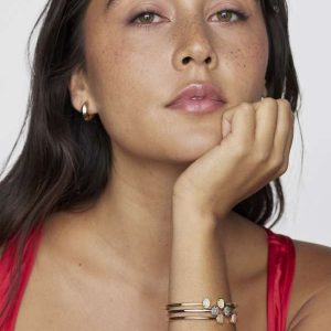 Emilie Gold Cuff Bracelet - view 2