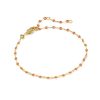 Enamel Mirror 18k Gold Vermeil Chain Bracelet