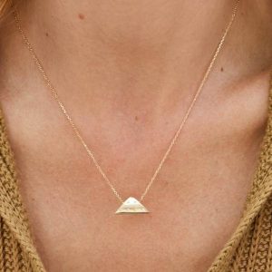 Folds of Honor Pendant Necklace in Gold - alternate view