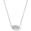 Tiny Diamond Football 14k Yellow Gold Pendant Necklace in White Diamond