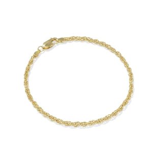 Ryan Rope Chain Bracelet in 18k Gold Vermeil