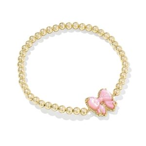 Haley Bow Gold Stretch Bracelet