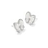 Haley Bow Silver Stud Earrings